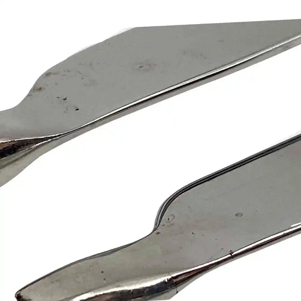 Lot Of 3 Gibson 18/8 Stainless Steel Silver Twisted Spiral Flatware Knives
